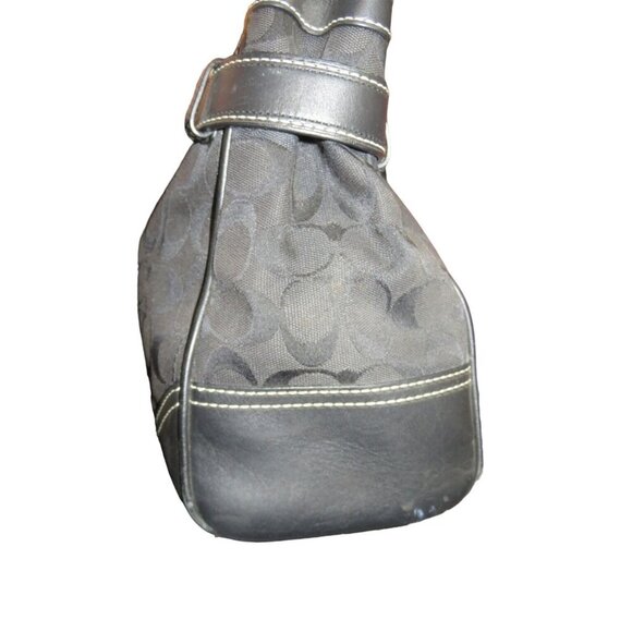 Coach 2008 Hampton Signature C Jacquard black Tote with matching long wallet - Picture 4 of 16